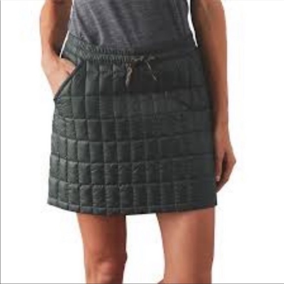 Patagonia Skirt Puffy Down Green Small Quilted 2016 - Picture 1 of 12